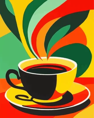 Pop Art Coffee Paint By Numbers